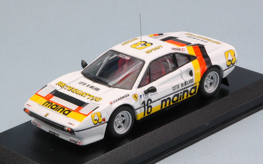 Best Model - FERRARI 308 GTB N.16 2nd RALLY DEI LAGHI 1984 1:43 - Cod. BT9457