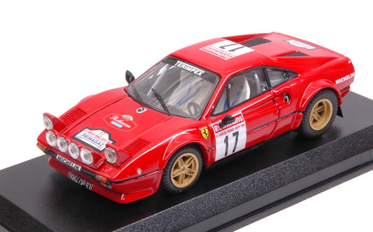 Best Model - FERRARI 308 GTB N.17 16th TOUR DE FRANCE 1983 BOUTELOUP-PANIC 1:43 - Cod. BT9533
