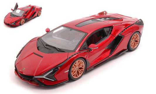 Burago - LAMBORGHINI SIAN FKP 37 METALLIC RED 1:24 - Cod. BU21099R