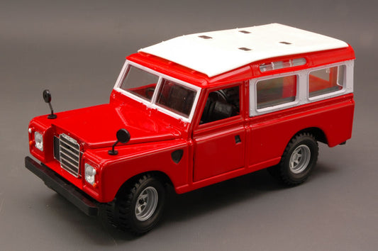 Burago - LAND ROVER 110 1983 RED W/WHITE ROOF 1:24 - Cod. BU22063R