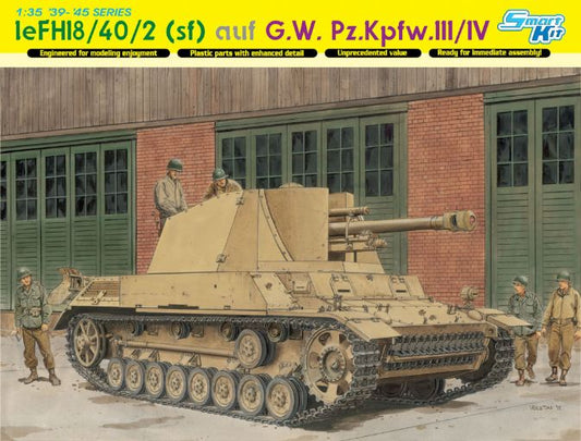 Dragon - LE.FH 18/40/2 SFL AUF G.W.PZ.III/IV KIT 1:35 - Cod. D6710