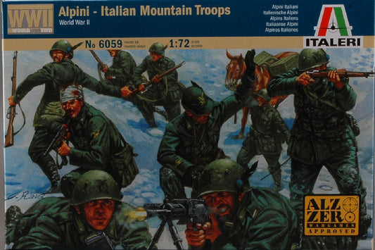 Italeri - ITALIAN MOUNTAIN TROOPS "ALPINI" KIT 1:72 - Cod. IT6059
