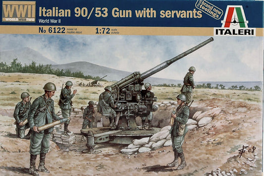 Italeri - ITALIAN 90/53 GUN C/FIG.KIT 1:72 - Cod. IT6122