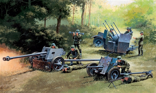 Italeri - GUNS SET PAK 35 - PAK 40 - FLACK 38 KIT 1:72 - Cod. IT7026