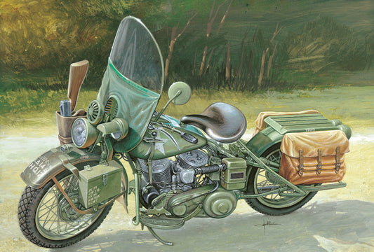 Italeri - US ARMY WW II MOTORCYCLE KIT 1:9 - Cod. IT7401