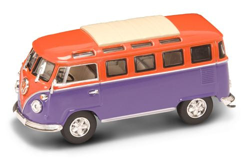 Lucky Die Cast - VW MICROBUS 1962 ORANGE/VIOLET 1:43 - Cod. LDC43209OR