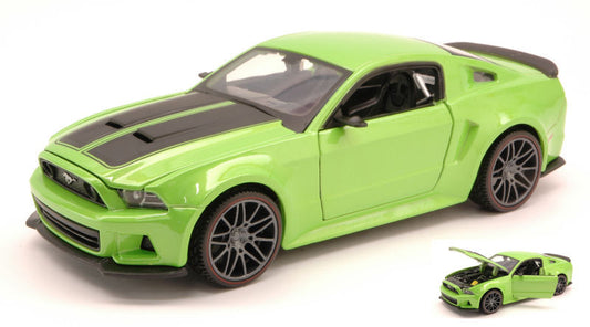 Maisto - FORD MUSTANG STREET RACER 2014 GREEN/BLACK 1:24 - Cod. MI31506G