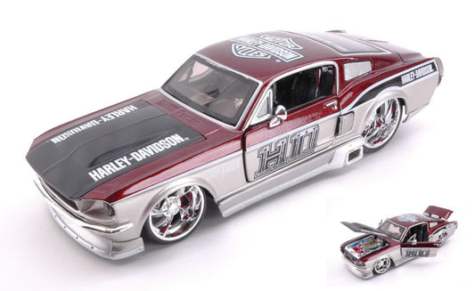 Maisto - FORD MUSTANG GT 1967 HARLEY DAVIDSON METALLIC SILVER/COPPER 1:24 - Cod. MI32168
