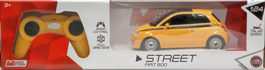 Mondo Motors - FIAT NUOVA 500 YELLOW RADIOCOMANDO 1:24 - Cod. MM63001Y