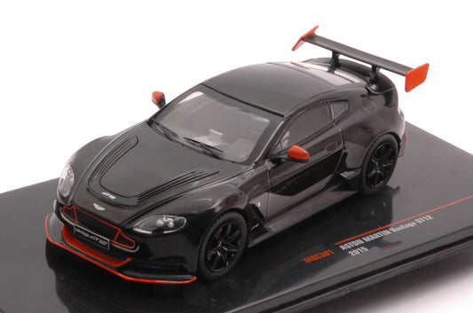Ixo Model - ASTON MARTIN VANTAGE GT 12 2015 BLACK-ORANGE 1:43 - Cod. MOC301