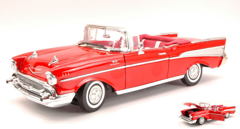 Motormax - CHEVY BEL AIR 1957 RED 1:18 - Cod. MTM73175R
