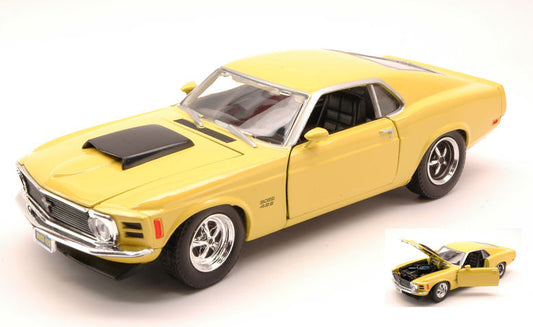 Motormax - FORD MUSTANG BOSS 429 1970 YELLOW 1:24 - Cod. MTM73303YL