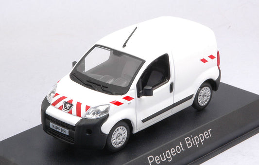 Norev - PEUGEOT BIPPER 2009 WHITE W/RED STRIPPING 1:43 - Cod. NV479868