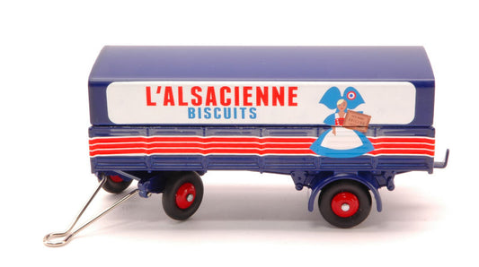 Norev - REMORQUE BACHEE L ALSACIENNE cm 11 - Cod. NVC80452