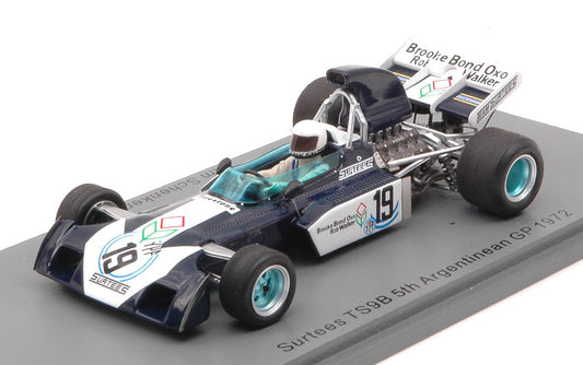 Spark Model - SURTEES TS9B TIM SCHENKEN 1972 N.19 5th ARGENTINIAN GP 1:43 - Cod. S3993