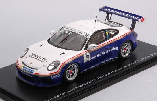 Spark Model - PORSCHE N.70 CARRERA CUP SCANDINAVIA 2018 STIG BLOMQVIST 1:43 - Cod. S4520