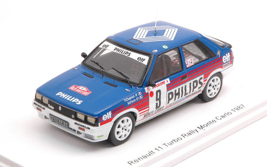Spark Model - RENAULT 11 TURBO N.8 RALLY MONTE CARLO 1987 CHATRIOT-PERIN 1:43 - Cod. S5569