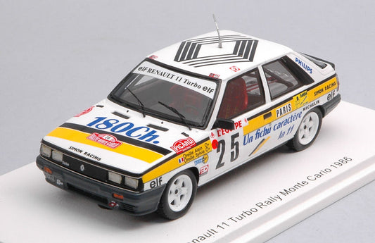 Spark Model - RENAULT 11 TURBO N.25 MONTE CARLO RALLY 1986 A.OREILLE-S.OREILLE 1:43 - Cod. S5570