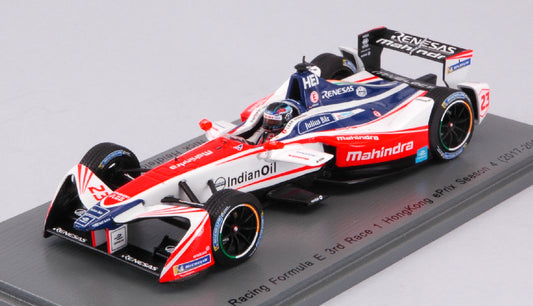 Spark Model - MAHINDRA N.23 3rd Rd.1 HONG KONG FORMULA E (2017-2018) N.HEIDFIELD 1:43 - Cod. S5933