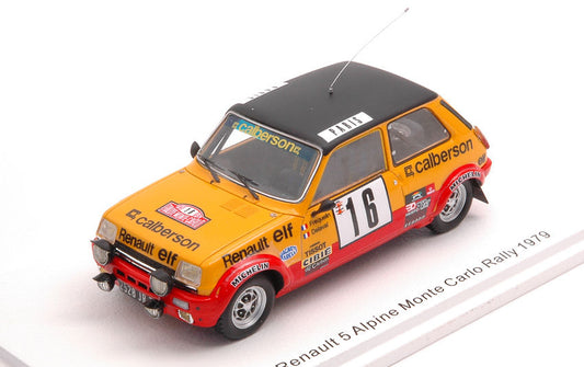 Spark Model - RENAULT 5 ALPINE N.16 MONTE CARLO 1979 G.FREQUELIN-J.DELAVAL 1:43 - Cod. S6033