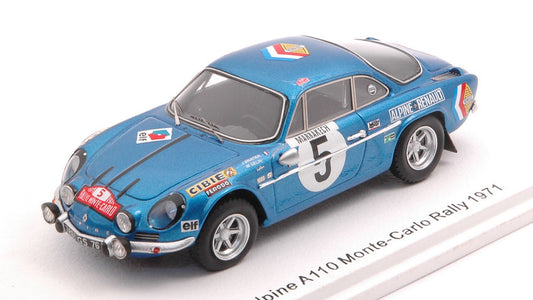 Spark Model - ALPINE A110 N.5 9th MONTE CARLO 1971 J.VINATIER-M.GELIN 1:43 - Cod. S6107