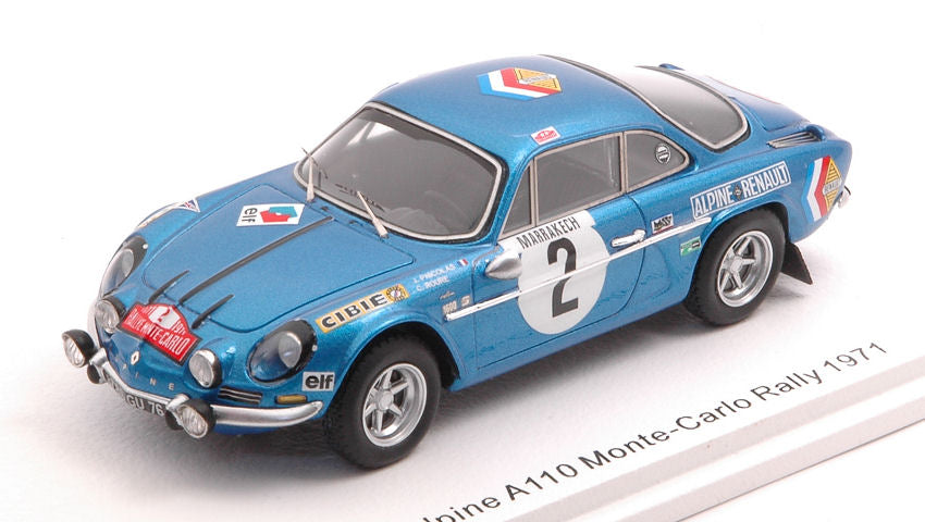 Spark Model - ALPINE A110 N.2 MONTE CARLO 1971 J.P.NICOLAS-C.ROURE 1:43 - Cod. S6108