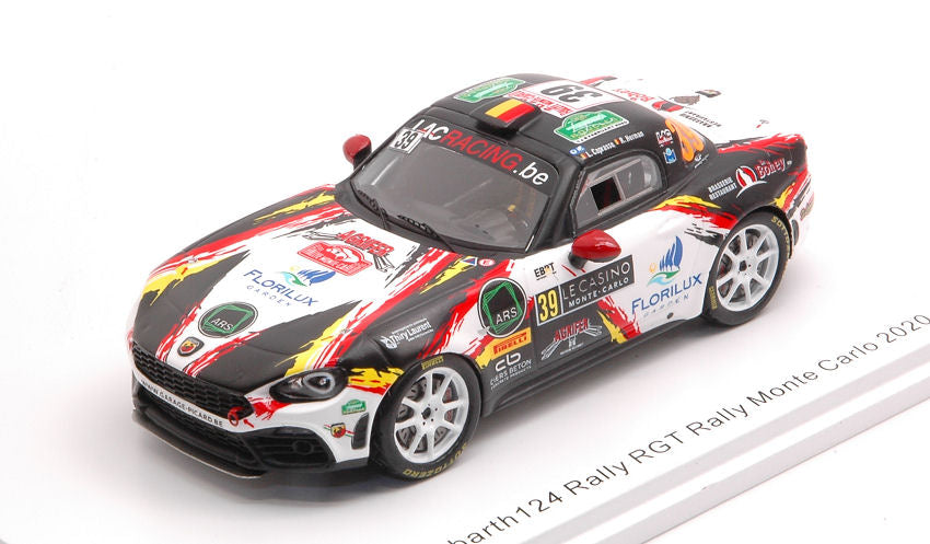 Spark Model - ABARTH 124 N.39 MONTE CARLO 2020 L.CAPRASSE-R.HERMAN 1:43 - Cod. S6565