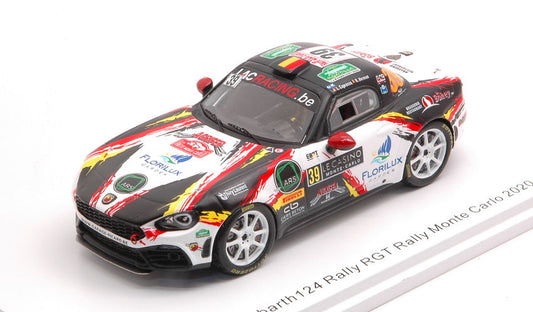 Spark Model - ABARTH 124 N.39 MONTE CARLO 2020 L.CAPRASSE-R.HERMAN 1:43 - Cod. S6565