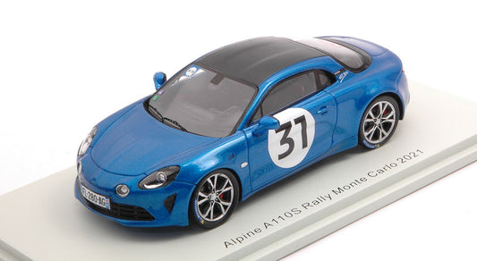 Spark Model - ALPINE A110S N.31 RALLY MONTE CARLO 2021 ESTEBAN OCON 1:43 - Cod. S6576