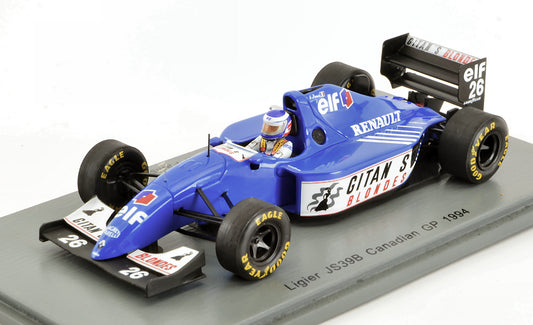 Spark Model - LIGIER JS39B OLIVIER PANIS 1994 N.26 12th CANADIAN GP 1:43 - Cod. S7400