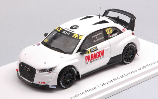 Spark Model - AUDI SPORT S1 WRX N.123 ARAB EMIRATES 2019 KRISZTIAN SZABO 1:43 - Cod. S7825