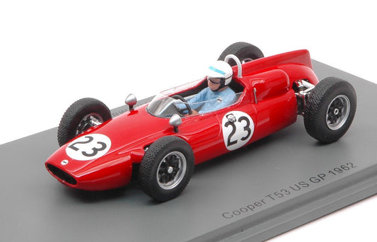 Spark Model - COOPER T53 TIM MAYER 1962 N.23 US GP 1:43 - Cod. S8067