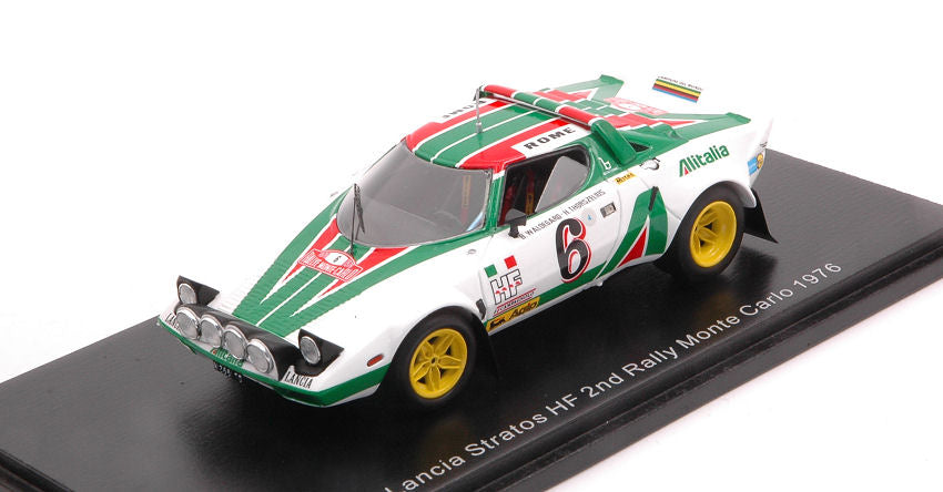 Spark Model - LANCIA STRATOS HF N.6 2nd MONTE CARLO 1976 WALDEGARD-THORSZELIUS 1:43 - Cod. S9083