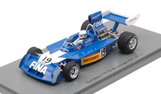 Spark Model - SURTEES TS16 JOCHEN MASS 1974 N.19 BRAZILIAN GP 1:43 - Cod. S9651