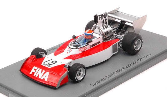 Spark Model - SURTEES TS16 JEAN PIERRE JABOUILLE 1974 N.19 NQ AUSTRIAN GP 1:43 - Cod. S9662
