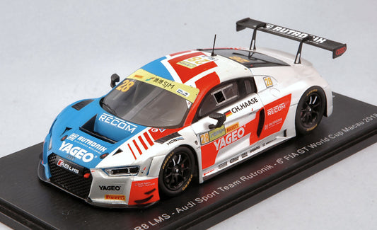 Spark Model - AUDI R8 LMS N.28 FIA GT WORLD CUP MACAU 2018 C.HAASE 1:43 - Cod. SA166