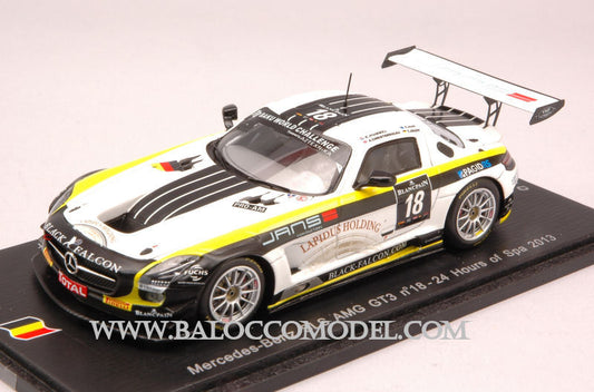 Spark Model - MERCEDES SLS GT3 N.18 24H SPA 2013 HUMMEL-JANS-JAGER-CHRISTODOULOU 1:43 - Cod. SB041