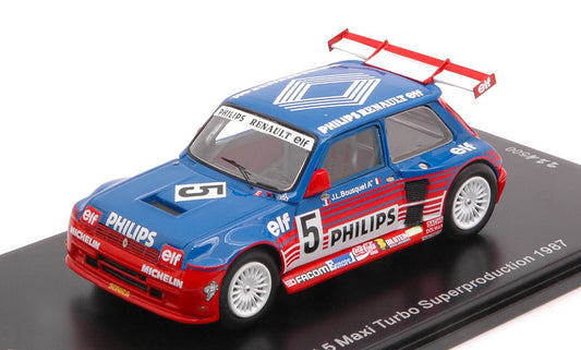 Spark Model - RENAULT 5 MAXI TURBO SUPERPRODUCTION N.5 1987 JEAN LOUIS BOUSQUET 1:43 - Cod. SF054