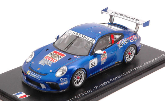 Spark Model - PORSCHE 911 GT3 N.53 CARRERA CUP FRANCE CHAMPION 2018 A.GUVEN 1:43 - Cod. SF140