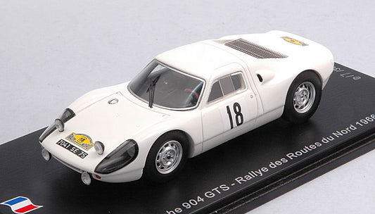 Spark Model - PORSCHE 904 GTS N.18 RALLY DES ROUTES DU NORD 1966 J.SCHLESSER-A.SCHLESS - Cod. SF166