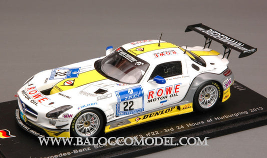 Spark Model - MERCEDES SLS AMG GT3 N.22 3rd NURBURGRING 2013 1:43 - Cod. SG079