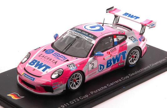 Spark Model - PORSCHE CARRERA CUP DEUTSCHLAND N.2 CHAMPION 2019 J.ANDLAUER 1:43 - Cod. SG428