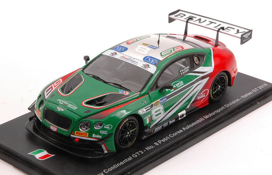 Spark Model - BENTLEY CONTINENTAL GT3 N.8 ITALIAN GT 2018 NLARINI-A.CAFFI 1:43 - Cod. SI007