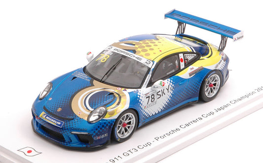 Spark Model - PORSCHE 911 GT3 N.78 CARRERA CUP JAPAN CHAMPION 2018 T.KONDO 1:43 - Cod. SJ066