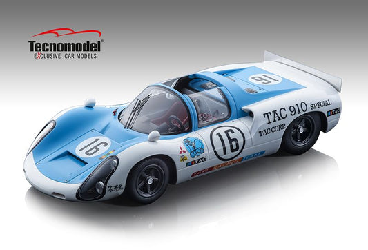 Tecnomodel - PORSCHE 910 N.16 TAKI RACING JAPAN GP 1969 1:18 - Cod. TMD18158C