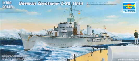 Trumpeter - GERMAN ZERSTORSER Z-25 1944 KIT 1:700 - Cod. TP5787