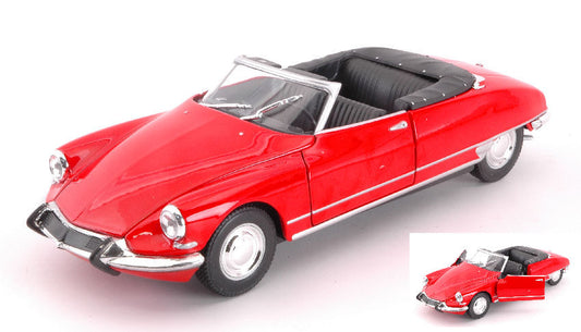 Welly - CITROEN DS 19 1956 CABRIO OPEN RED 1:24 - Cod. WE2405