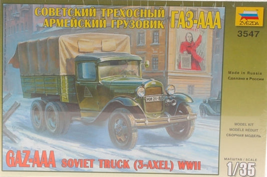 Zvezda - GAZ AAA SOVIET TRUCK WWII KIT 1:35 - Cod. Z3547