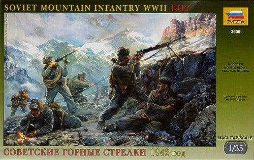 Zvezda - SOVIET MOUNTAIN INFANTRY KIT 1:35 - Cod. Z3606