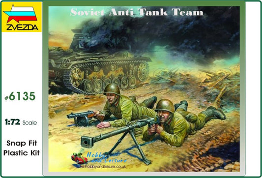 Zvezda - SOVIET ANTI TANK TEAM WWII KIT 1:72 - Cod. Z6135